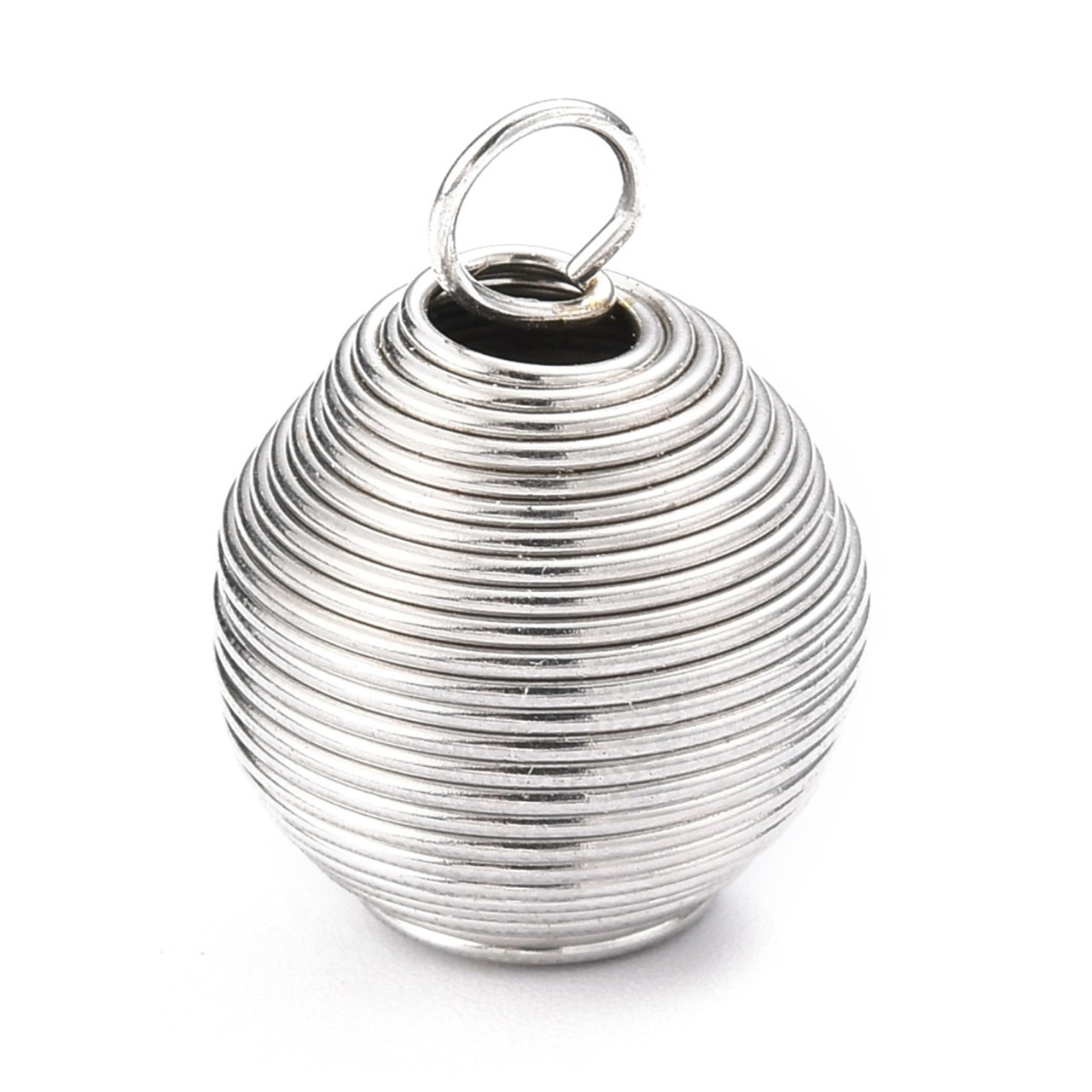 Hollow 29mm Wire Spiral Cage Lantern Pendant